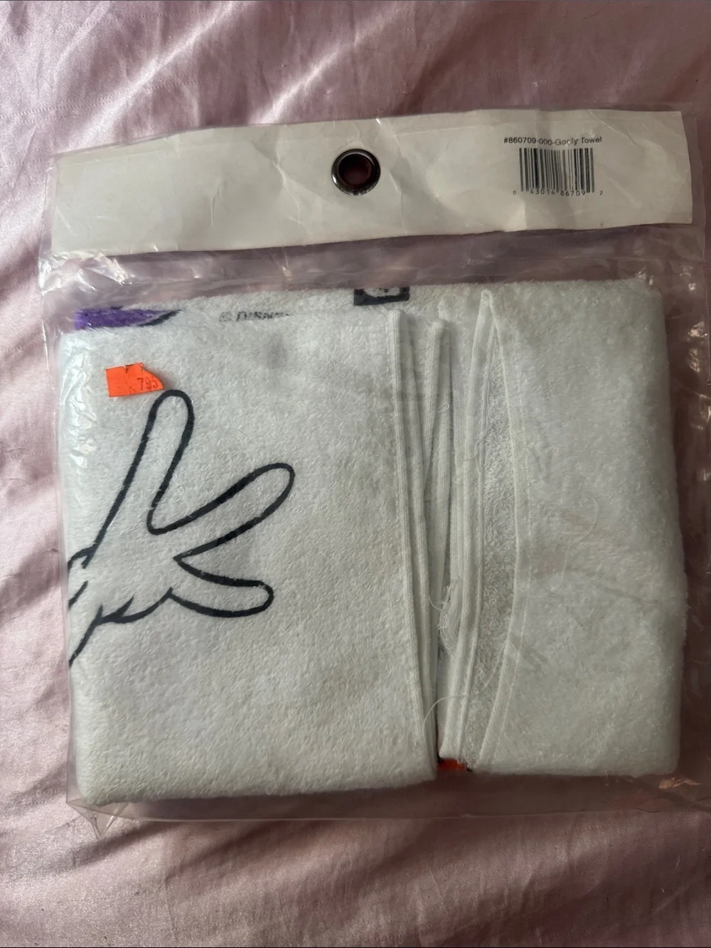 VTG Disney Brunswick Goofy Bowling Towel New Sealed Deadstock Rare